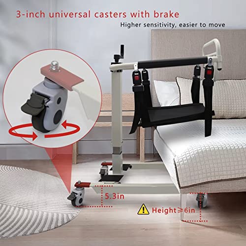 Wlegeht Portable Wheelchairs Lifts For Car, Transfer Chair For Elderly Self-Service Manual Lift Bathroom Toilet Shower Transfer Aid, Replaceable Cushions #TOP4