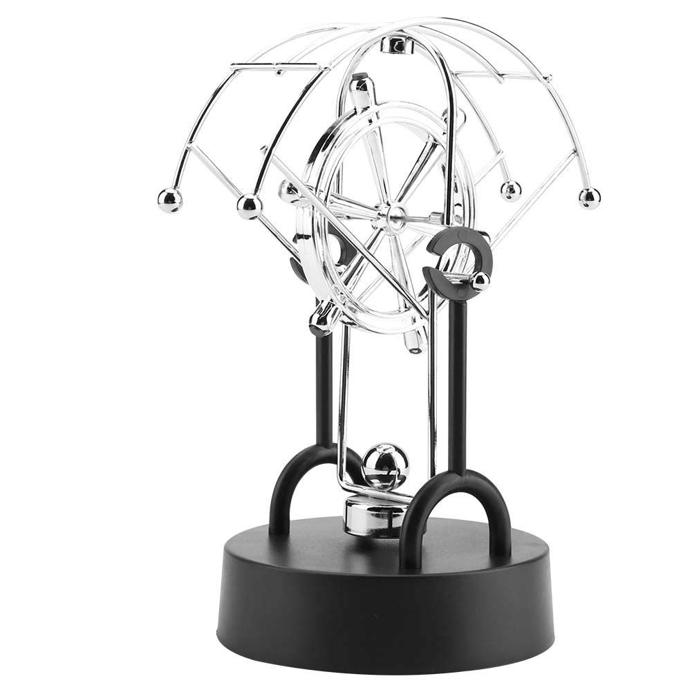 Perpetual Kinetics Decoration,Electronic Shake Wiggle Device Celestials Craft Gift Decoration Perpetual Motion Swinging Kinetics Art Craft Desk Decoration B101