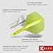 Target Darts K Flex Integrated Dart Flights and Shafts, No.2 Yellow (Intermediate) | Pack of 3 K-Flex – No2, Kflex All in One Moulded Dart Flight & Stem | Professional Dart Accessories