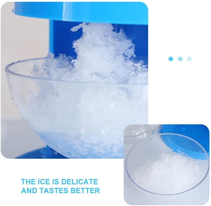 Miniatura 4 de Trituradora de hielo de manivela, máquina de afeitar de hielo manual y cono de nieve, mini trituradora de hielo portátil y máquina de hielo afeitado