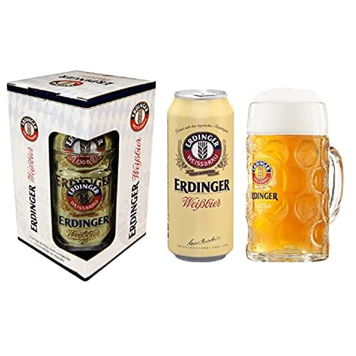 Erdinger Kit Cerveja Lata - 1 Weissbier 500 Ml + 1 Caneca 500Ml