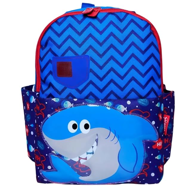 Mochila Infantil Baby Bichinhos Estampas Variadas (Tubarão)
