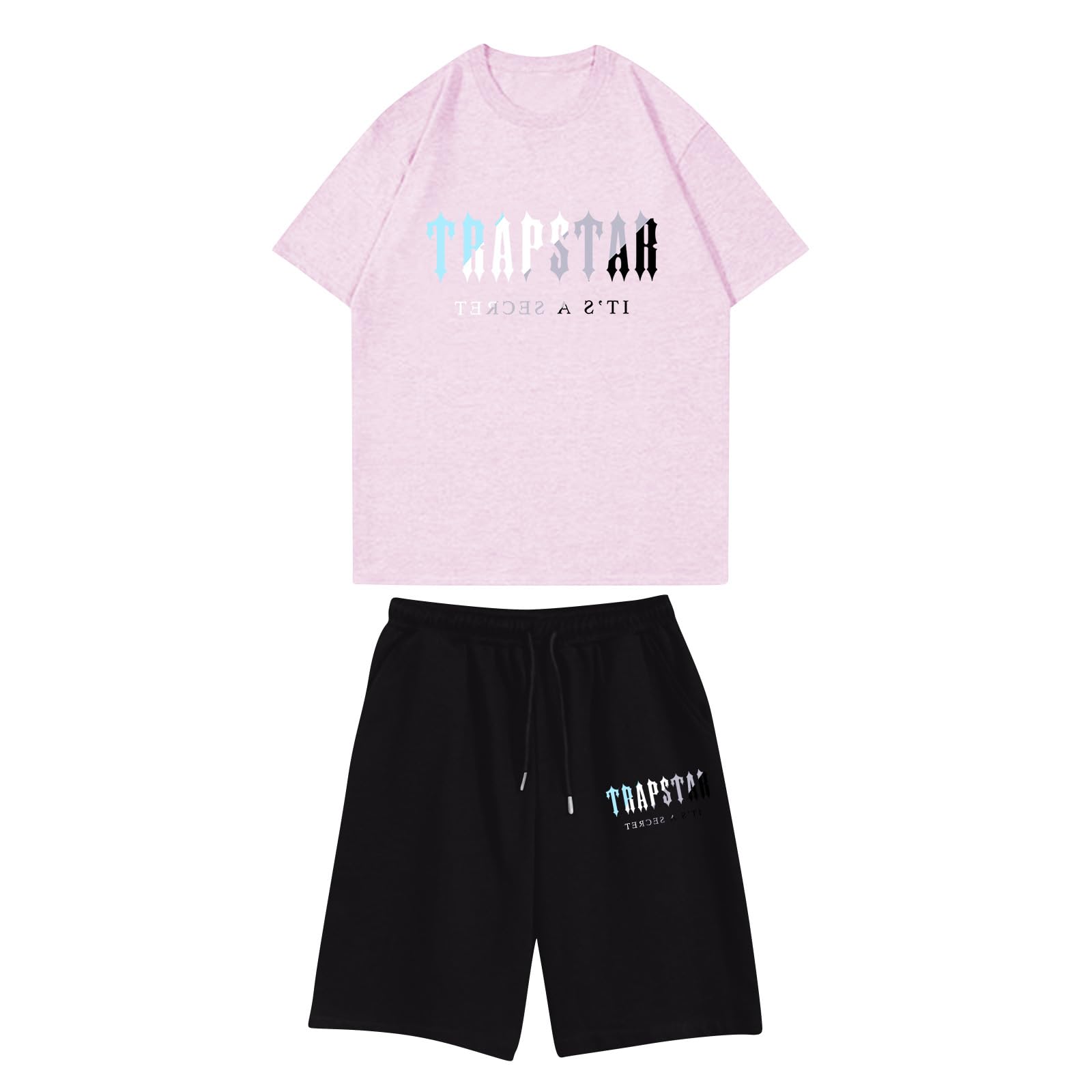 BFTHWY Chandal Trapstar Niño Manga Corta Camiseta y Pantalon Trapstar Corto Niño Camiseta Trapstar Niño Pantalon Corto Trapstar Niño Verano Conjunto Trapstar Niño