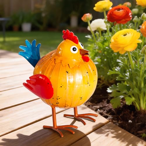 Estatua de Gallito de Metal para Jardín y Decoración miniatura 6