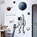 Esmee 3D Astronaute Autocollant Mural Comme Decoration Murale Pour Chambre A Coucher Salon Chambre D'enfant, Art Bricolage Decoration Murale Stickers Muraux