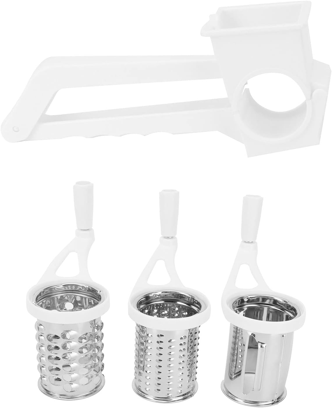 Rotary Cheese Grater, 3 in 1 Manual Cheese Shredder Cheese Cutter Food Vegetable