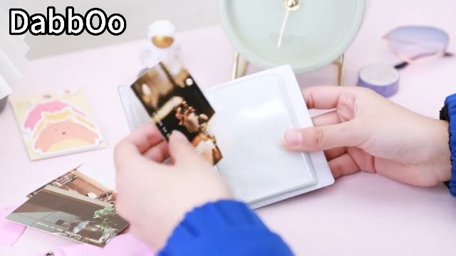 PATIKIL Mini Album Fotografico 3 Pollici, 2 Pezzi, 32 Tasche, Con Cuore E Portachiavi, Colore Viola, Per Foto 6x9 Cm