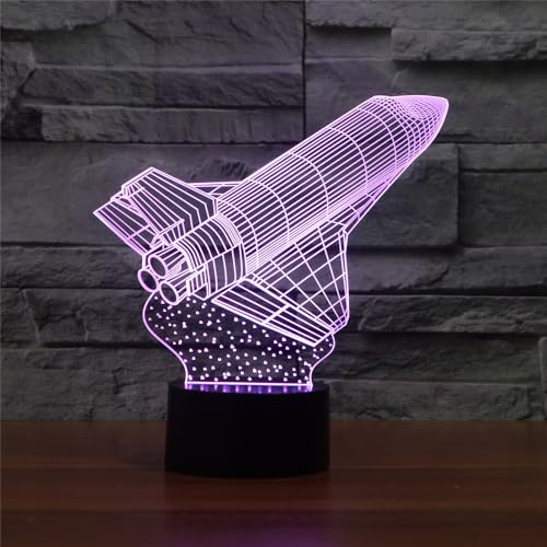 Lámpara de Mesa 3D Ilusión Espacial con Control Remoto miniatura 4