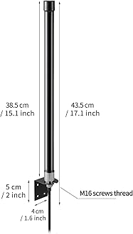 10dBi Long Range Dual Band WiFi 2.4GHz 5GHz Fiberglass Antenna for WiFi Router PCI-E Network Card Repeater Wireless Reolink Security IP Camera Netgear TP-Link ASUS WiFi6 Router, Eifagur