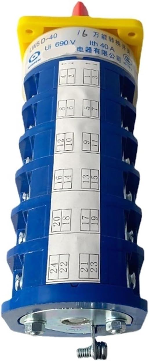 LW5-40/6 Cam Switch 40A 690V 24 Terminals Rotary Changeover Switches Control(Customize)