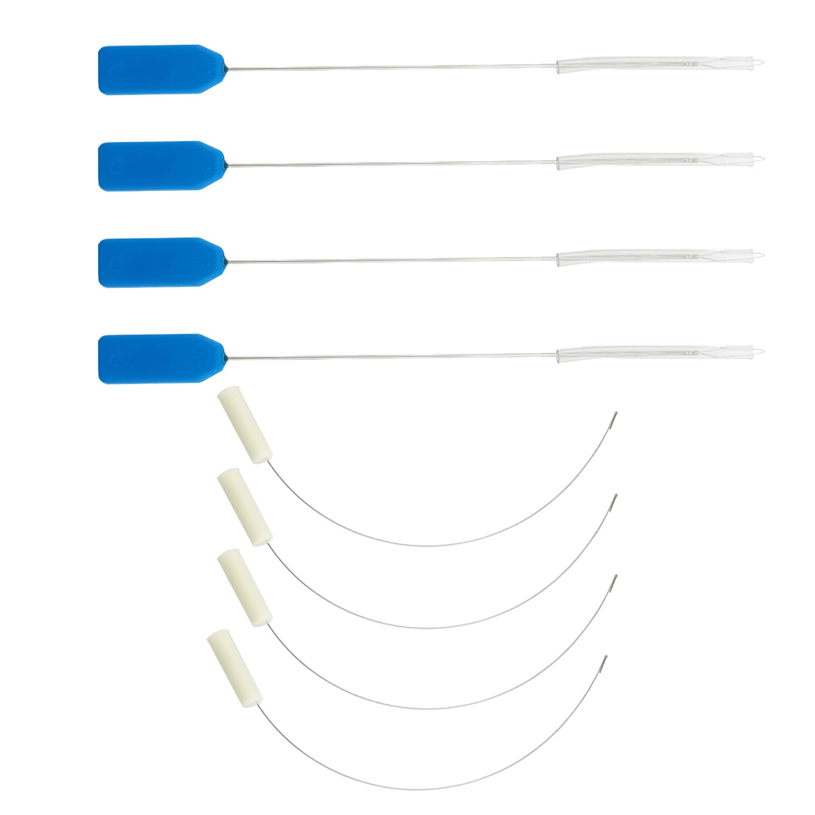 Tsophreniq Ergonomic Threading Device Sturdy Sewing Aid for Rapid Needle Preparation Sewing Machine Threader Long Handle