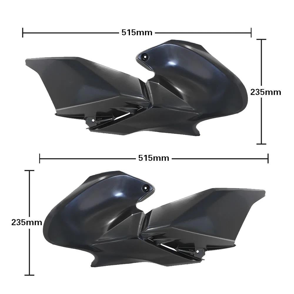 Para Z900 2020-2024 Cubierta Del Panel Lateral Delantero Del Depósito Carenado Protector De Gasolina Sin Pintar(1 Set)