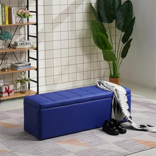 Banc à chaussures multifonction avec coffre de stockage blanc