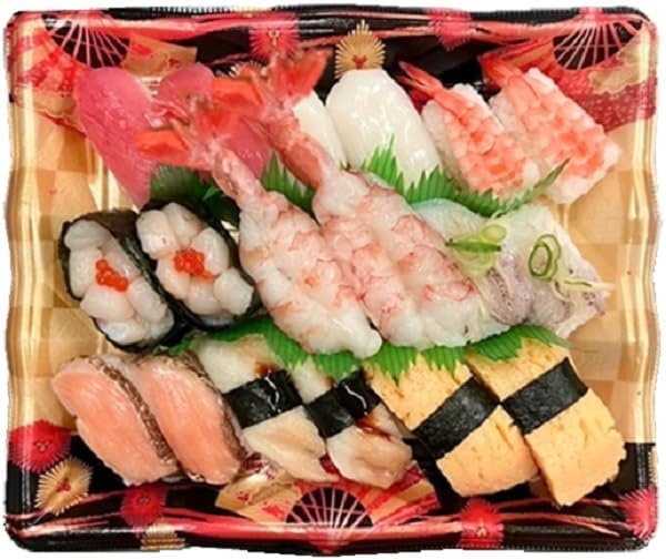 大きな赤エビ握り盛り合わせ
