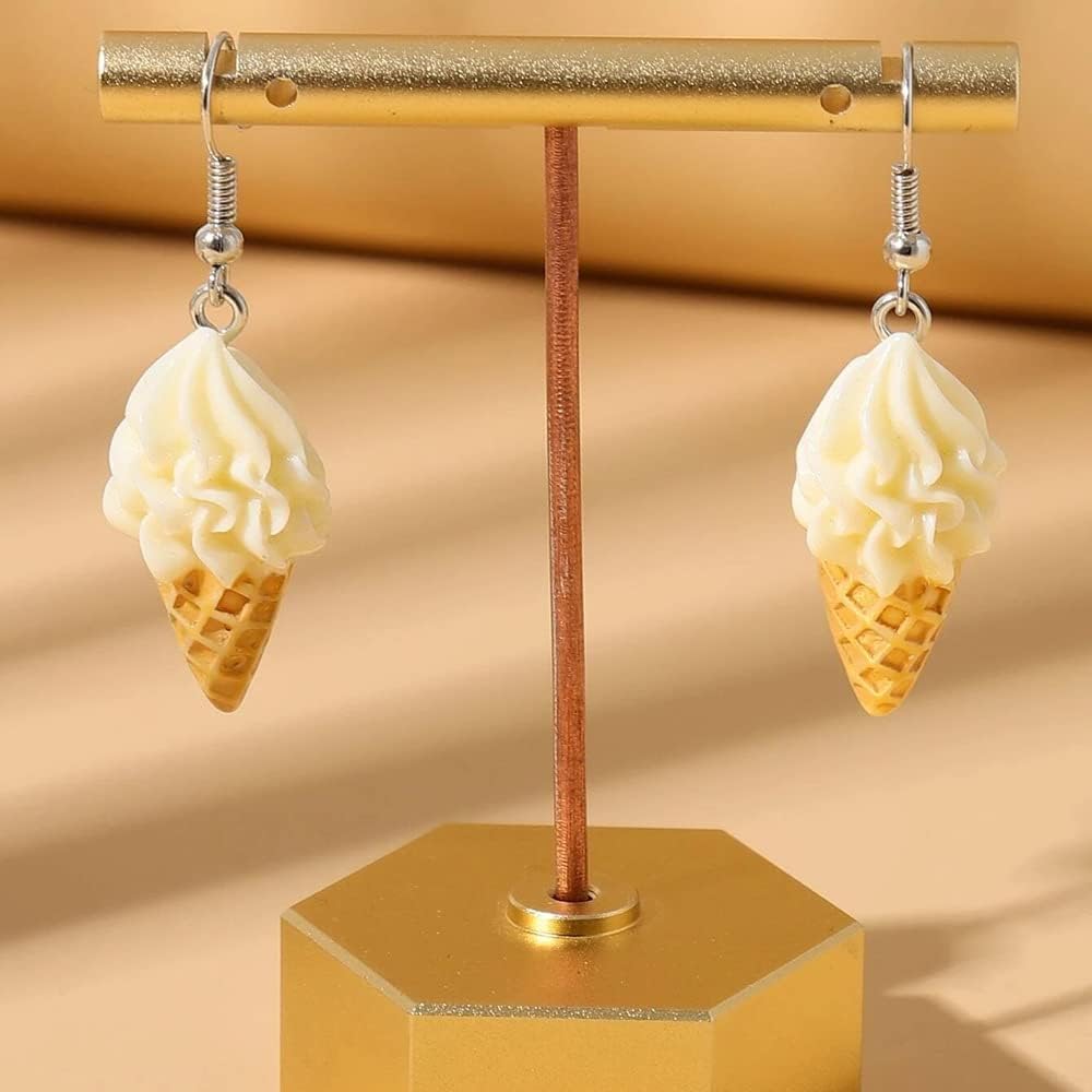 Lovely Resin Ice Cream Dangle Earrings - Funny Imitation Food Drop Earrings for Women, Summer Sweet Style Jewelry - Image 4