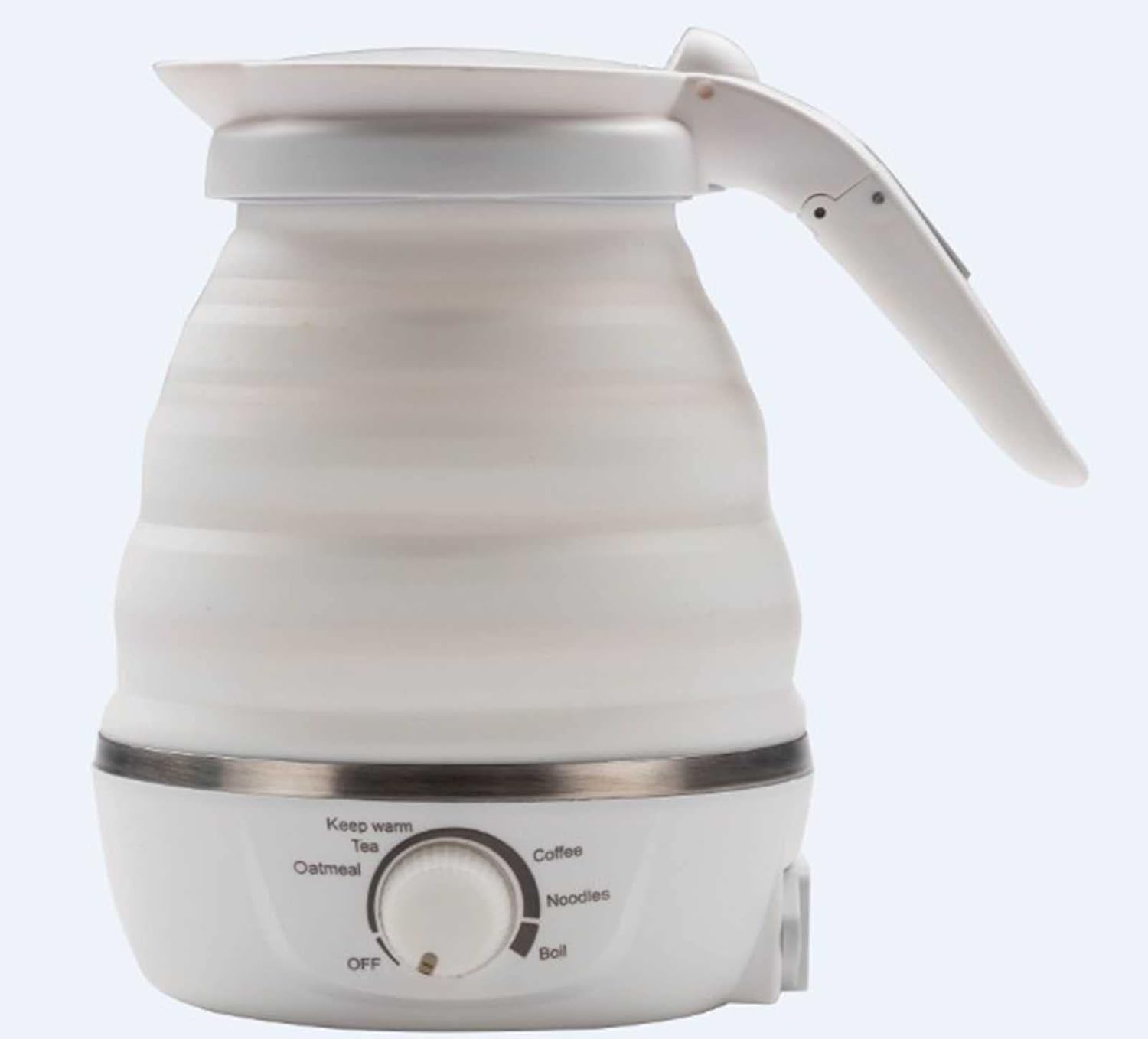 Kettle Electric 600ml Silicone Mini Portable Fold Thermostat Kitchen Home Travel Business Keep Warm Automatic Power Off