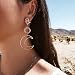 1 par estilo coreano irregular geometría de las mujeres pendientes de huecos...