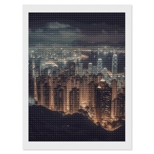 Kit de peinture diamant Hong Kong BVNMT avec strass ronds pour loisirs créatifs