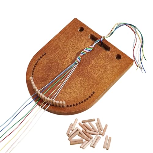 Herramienta para hacer pulseras infantiles de tejido multicord con fabricante de madera