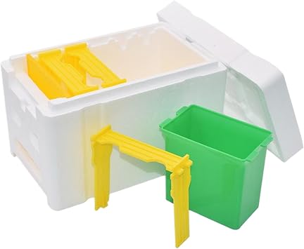 Foam Honey Bee Hive - Beehive Box | Backyard Patio Live Bee Bee, Durable Beekeeper Kit, Gardening Beekeeper | Starter Farm Equipment for Pollination Beginners Breeding Winter Half Breast