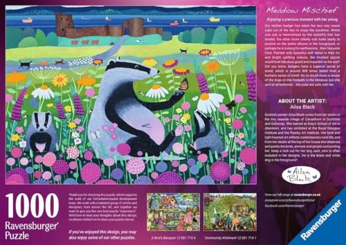 Ravensburger Meadow Mischief Rompecabezas de 1000 Piezas para Adultos miniatura 5