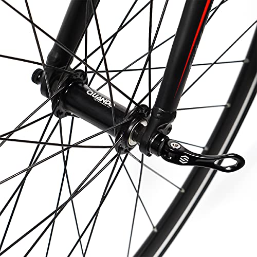 Chooee Quick Release Skewers Front & Rear Set For Road Bike,Black #TOP4