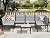 U-MAX 7 Pieces Patio Furniture Set, Cotton-Filled Textilene Fabric Outdoor Conversation Sets with Coffee Table, Outdoor Sectional Furniture for Garden, Backyard, Balcony, Lawn (Dark Grey)
