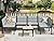 U-MAX 7 Pieces Patio Furniture Set, Cotton-Filled Textilene Fabric Outdoor Conversation Sets with Coffee Table, Outdoor Sectional Furniture for Garden, Backyard, Balcony, Lawn (Dark Grey)