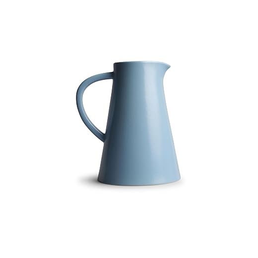 Year & Day Ceramic Pitcher, Lagoon Blue, 58 Ounce