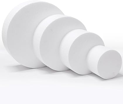4 Tier Styrofoam Cake Dummies,4 6 8 10 Fake Cake for Display