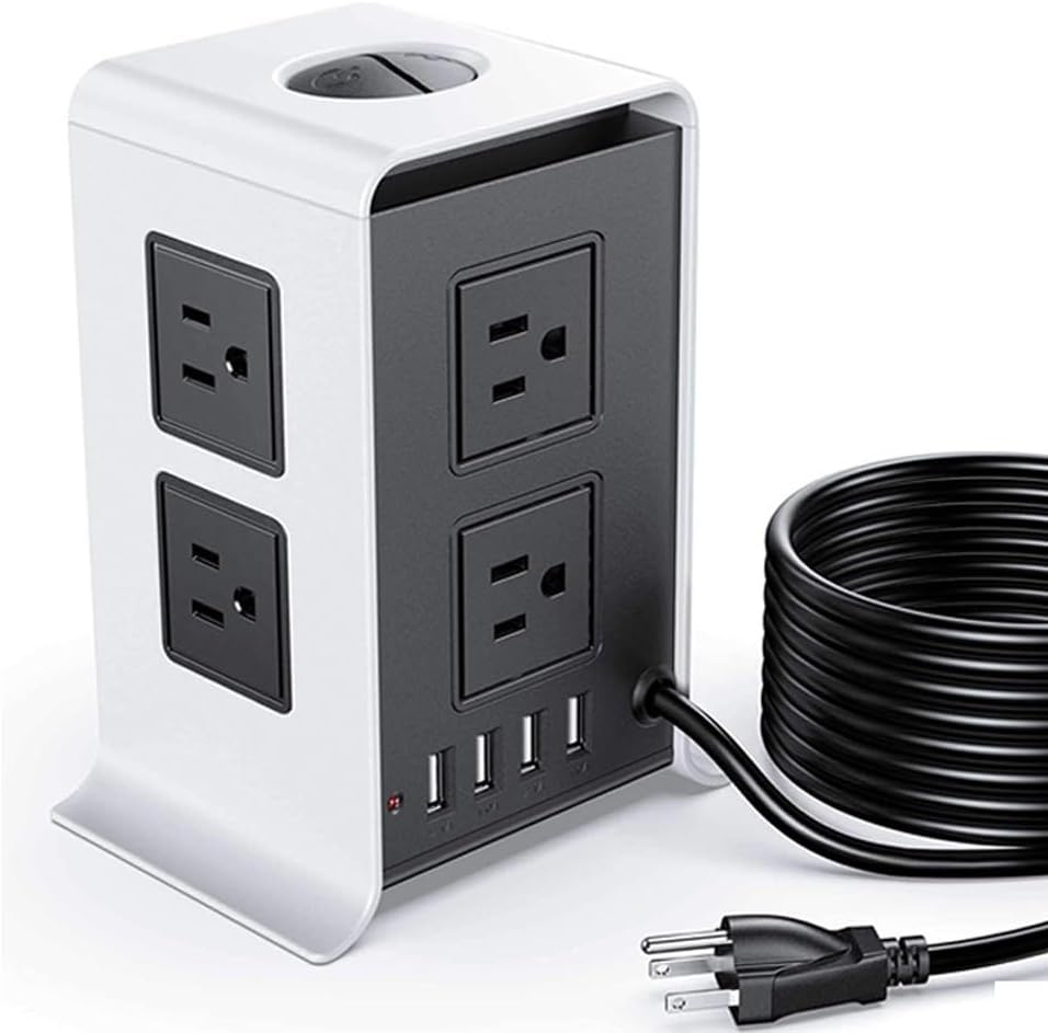 Multiple AC Electrical Rewireable Power StripOutlets Extension Socket Cord Cable