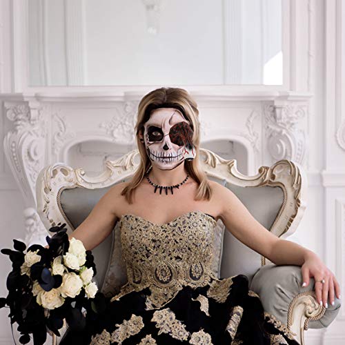 NUOBESTY 2 peças de óculos assustadores de um olho, máscaras para fantasia de máscara, festa de Hall