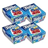 Ziploc 【まとめ買い】ジップロック コンテナー 長方形 480ml 2個入×4個セット