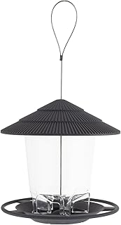 Yardenfun Alimentador De Pássaros Pendurado Alimentadores De Esquilo Para Alimentadores De Pássaros Selvagens Externos Pequena Bandeja De Metal Alimentador De Pássaros Selvagens Tubo