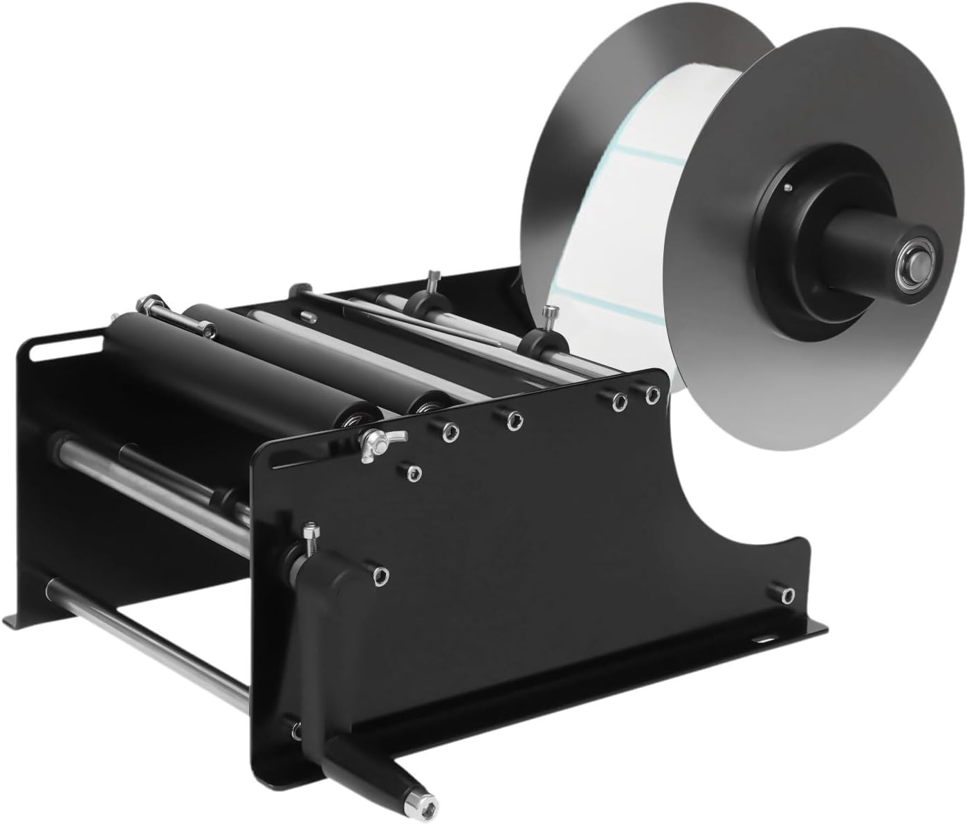 Manual Round Bottle Labeling Machine， Bottle Label Applicator for Round Bottles Bottle Labeler Sticker Adjustable Labeler
