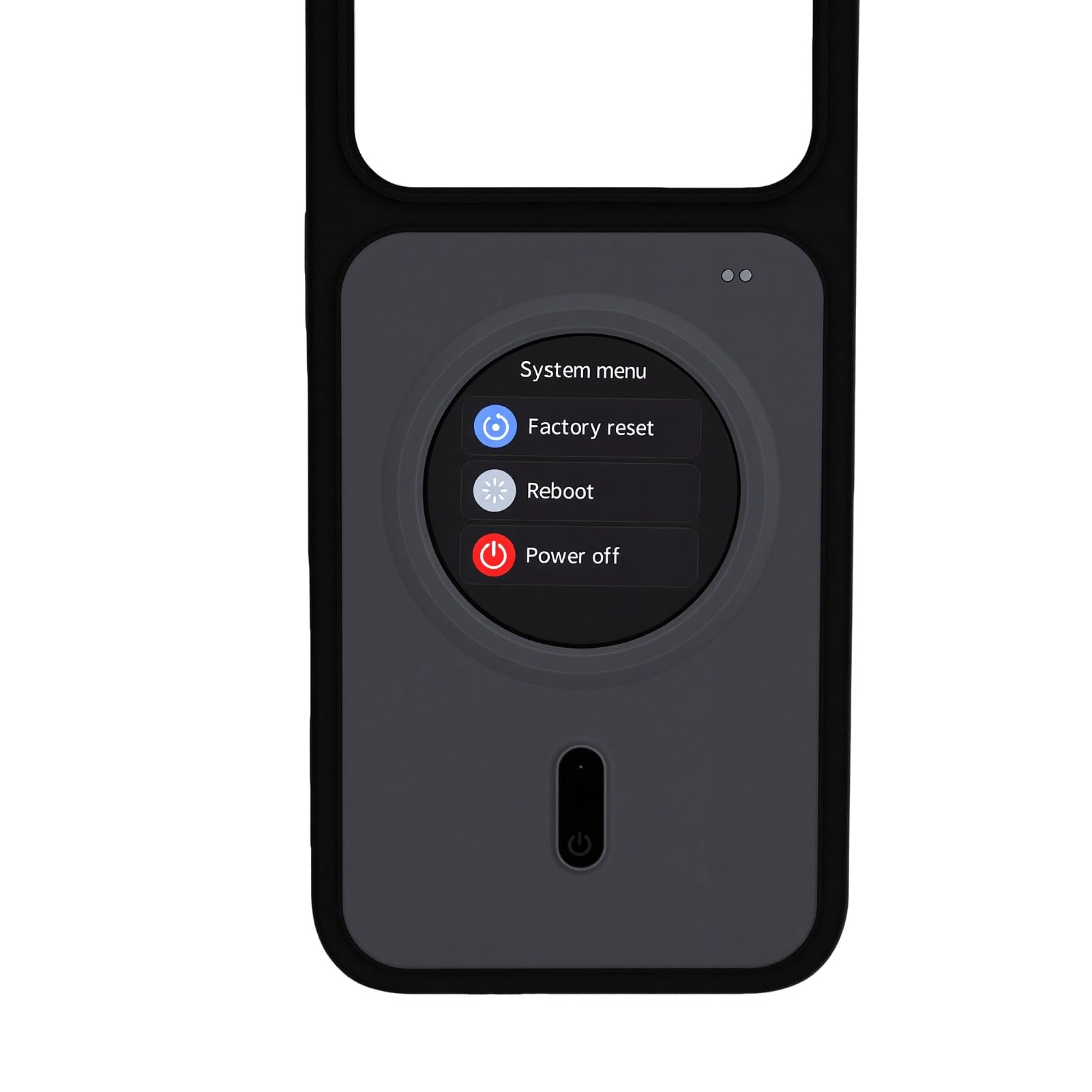 Funda para Teléfono con Pantalla Inteligente de 1,85 Pulgadas para iOS 17 Pro MAX, Funda Móvil con Sincronización de Pantalla HD, Notificaciones en Tiempo Real, Carga Inversa, Reloj