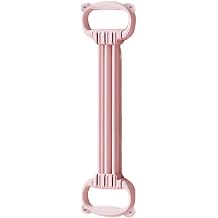Chest Expander, Adjustable Resistance Trainer, Function Arm Strengthener, 6-Tube Tensioner, Non-slip Handles, Home Gym Workout, Upper Body Exercise, 23.6 x 4.9 x 1.4 inches 60 x 12.5 x 3.5 cm, Pink