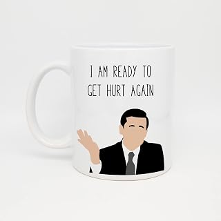 Michael Scott | The Office Mug | Get Hurt Again | Funny Mug | The Office Quote Mug