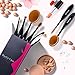 Duorime New 7pcs Black Oval Toothbrush Makeup Brush Set Cream Contour Powder Concealer Foundation Eyeliner Cosmetics Tool …