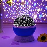 NIYAMAX Star Master Projector with USB Wire Colorful Romantic LED Cosmos Star Master Sky Starry Night Light Projector Room Bed Light Lamp (Assorted Color)