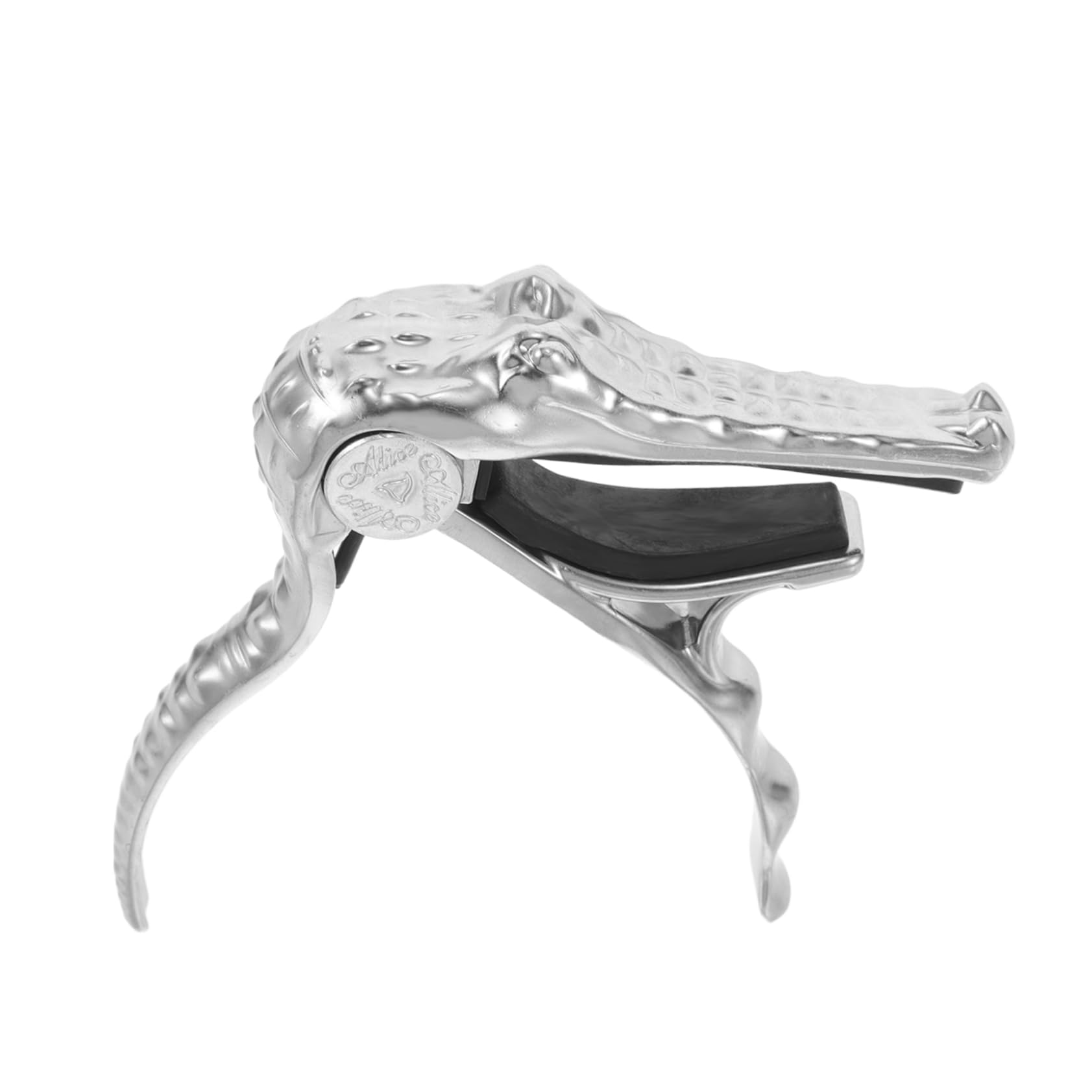 HANABASS Metal Guitar Capo for Acoustic and Electric Guitars Reliable Alligator Head Design Sturdy Construction for Performance Versatile Capo for Classical and Folk Musicians