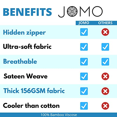 Queen Bamboo Pillow Cases - Bamboo Pillowcase Set Of 2, Bamboo Pillowcases Queen Size 2 Pack, Cooling Pillow Case 30X20 Zippered Pure 100% Viscose Hotel Quality #TOP5