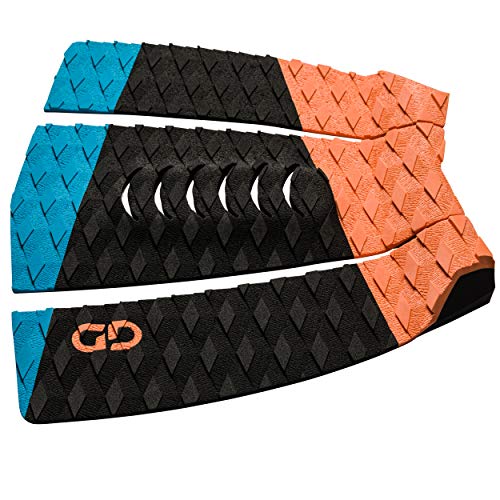 image for Generic Surfboard Traction Pad - 3 Piece Stomp Pad for Surfing and Ski