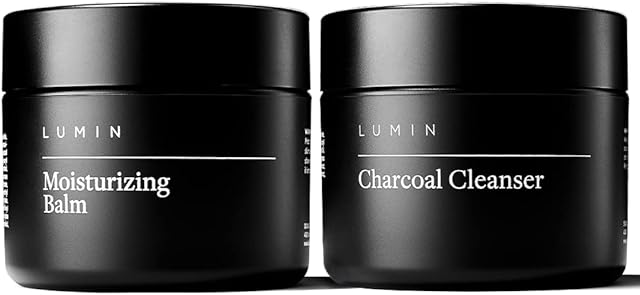 Lumin - Fundamental Duo - Skin Care for Men - Charcoal Face Wash and Moisturizer - Cleanse, Protect and Fight Signs of Ageing