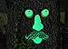 Red Carpet Studios Tree Face Outdoor Décor Wood-Like Hand Painted Sculpted Resin, Glow-in-The-Dark Man w/Mustache