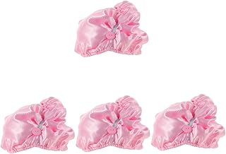 minkissy 4 Peças Touca De Cabelo Seco Gorro De Seda Feminino Bandana Toalhas Para Gorros Para Mulheres Negras Gorro De Seda Para Dormir Banho Chapéu De Banho Toalha Seca De Cabelo Toalha
