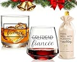Picture of Cyrelwing Engagement gifts for couples gifts for Newly Engaged,2025 Engagement present for Her Fiance Fiancee wine glasses for Women,Mr Mrs Gifts engaged gifts for Bridal,Women Engagement Gifts