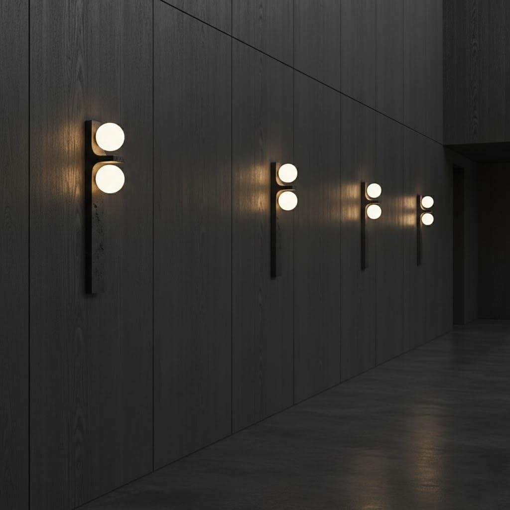 Wall Lamp, Travertine G4 Wall Sconce, Stone Texture Wall Light for Living Room, Bedroom, Hallway, Staircase, Entryway, Minimalist Fixture, Apartment Loft, Corridor, Foyer Parlor