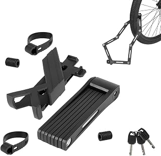 Bike Lock High Security Heavy Duty Hardened Alloy Steel Bike Chain Lock Portable Anti-Theft Bike Bicycle Lock Folding Chain Lock Electric Scooter Lock