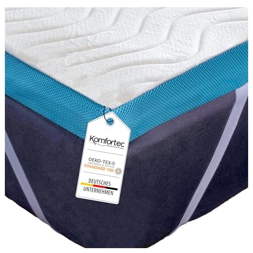 Komfortec Visco bäddmadrass med minnesskum 180 x 200 cm – 7,5 cm hög, ortopediskt madrassöverdrag med 4 gummihörn för resårsängar, bäddsoffor och obekväma sängar, tvättbart aloe vera-överdrag